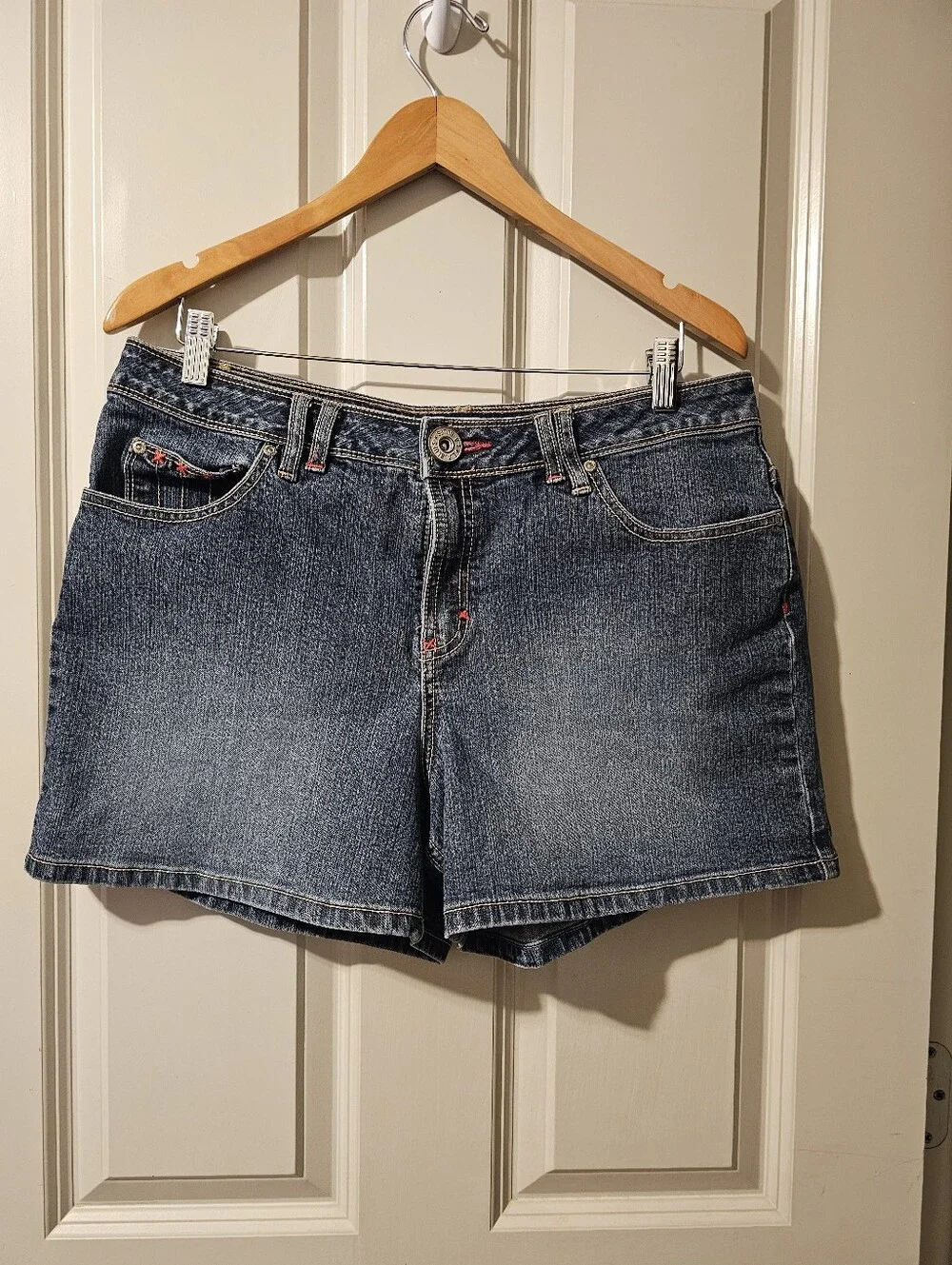 L.A. Blues Dark Blue Denim Jean Shorts Sz 14